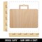 Suitcase Travel Solid Unfinished Craft Wood Holiday Christmas Tree DIY Pre-Drilled Ornament